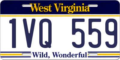 WV license plate 1VQ559
