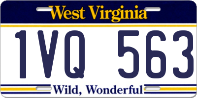 WV license plate 1VQ563