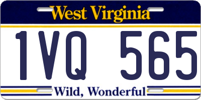 WV license plate 1VQ565