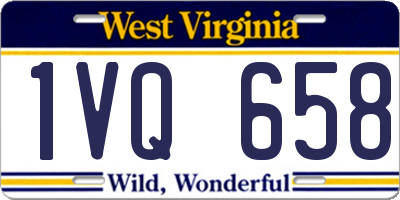 WV license plate 1VQ658