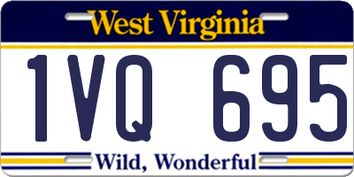 WV license plate 1VQ695