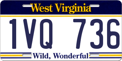 WV license plate 1VQ736