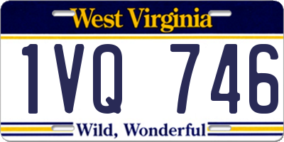 WV license plate 1VQ746