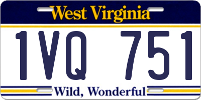 WV license plate 1VQ751