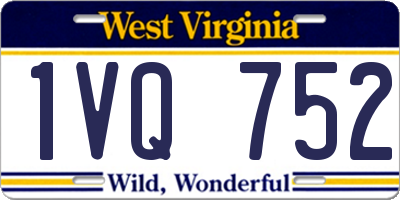 WV license plate 1VQ752