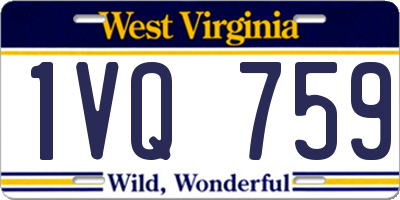 WV license plate 1VQ759