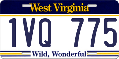 WV license plate 1VQ775