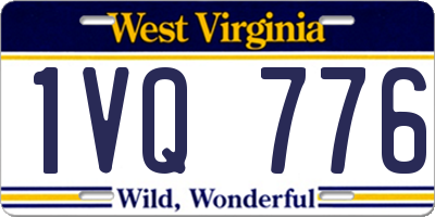 WV license plate 1VQ776