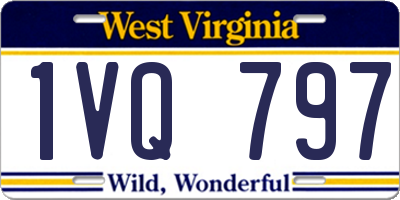 WV license plate 1VQ797