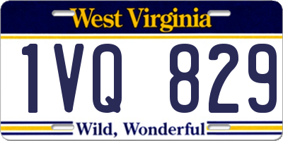 WV license plate 1VQ829