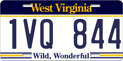 WV license plate 1VQ844
