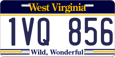 WV license plate 1VQ856