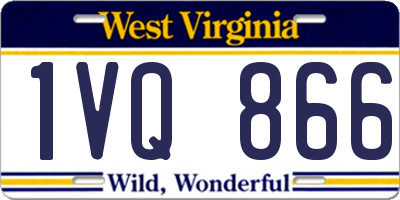 WV license plate 1VQ866