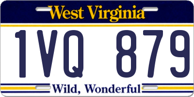 WV license plate 1VQ879