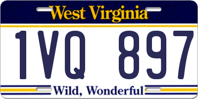 WV license plate 1VQ897