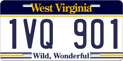 WV license plate 1VQ901