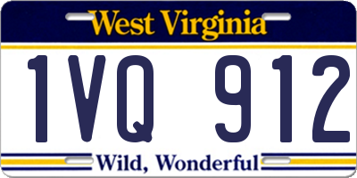 WV license plate 1VQ912