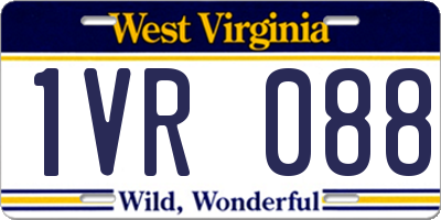 WV license plate 1VR088