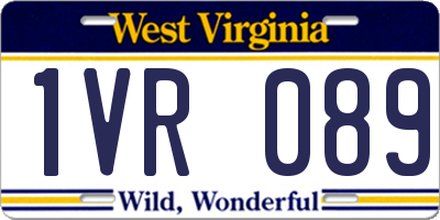 WV license plate 1VR089