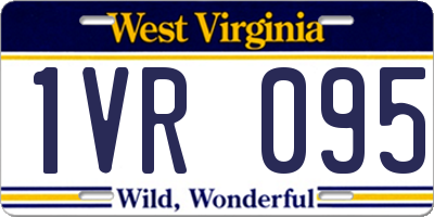 WV license plate 1VR095