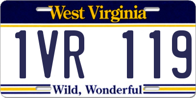WV license plate 1VR119