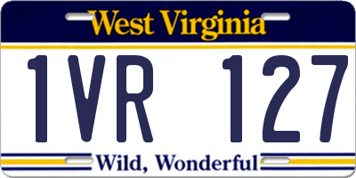 WV license plate 1VR127