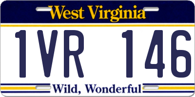 WV license plate 1VR146