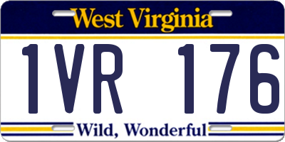 WV license plate 1VR176