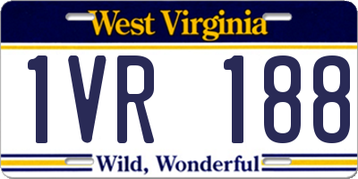 WV license plate 1VR188