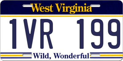 WV license plate 1VR199