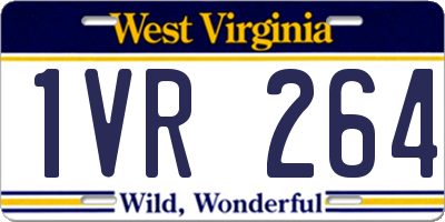 WV license plate 1VR264