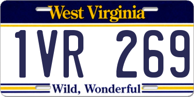 WV license plate 1VR269