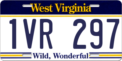 WV license plate 1VR297