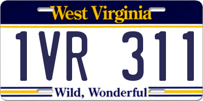 WV license plate 1VR311