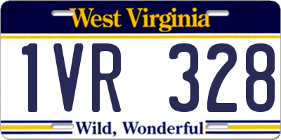 WV license plate 1VR328