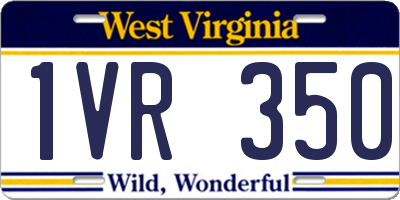WV license plate 1VR350