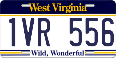 WV license plate 1VR556
