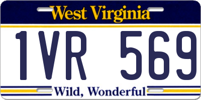 WV license plate 1VR569