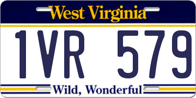 WV license plate 1VR579