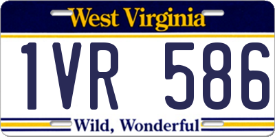 WV license plate 1VR586