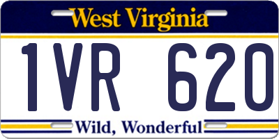 WV license plate 1VR620