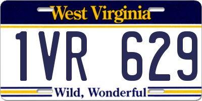 WV license plate 1VR629