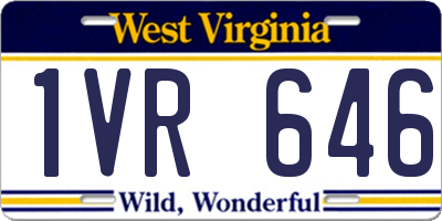 WV license plate 1VR646