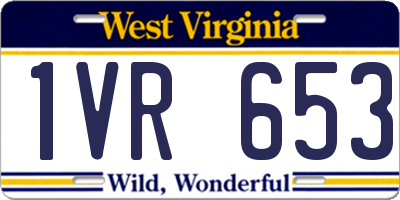 WV license plate 1VR653