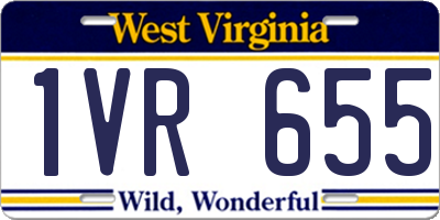 WV license plate 1VR655