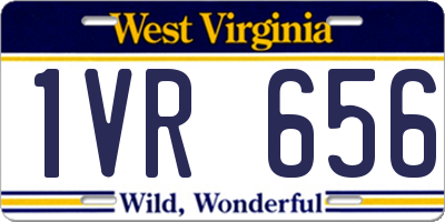 WV license plate 1VR656