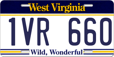 WV license plate 1VR660