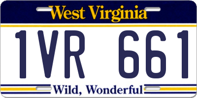 WV license plate 1VR661