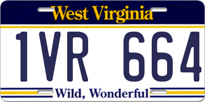 WV license plate 1VR664