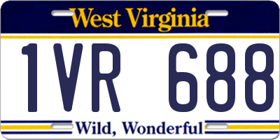 WV license plate 1VR688